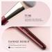 BEILI Foundation brush make-up brush angled foundation brush contour brush professional brushes for blending liquid cream powder polishing dotting (Red) - Buy Online on SooperMarket.com