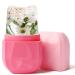 DELISOUL Ice Roller For Face Eyes Neck Ice Face Roller Facial Ice Treatment Upgrated Leak-Proof Silicone Ice Mold Tighten & De-Puff & Brighten Skin Care Tool Reusable Face Body Massage (Pink)