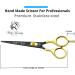 Glamified Glam Hair Cutting Scissors -Sharp Razor Edge Blade Hair Shears Series - 5.5" with Fine Adjustment Stainless Steel Hair Scissors Professional for Men Women & Babies (Black+Gold) - Buy Online on SooperMarket.com