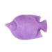 Fish Shape Wash Face Flutter Natural Face Body Care Sponges Dry for Home Gift(purple)