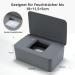 Cheerhom Baby Wet Wipes Box - Gray Moist Toilet Paper Holder with Lid | Ideal for Home Office & Outdoors - 18x12.2x7cm - Buy Online on SooperMarket.com
