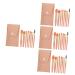 Balacoo 4 Sets Travel Makeup Beauty Kit Ladies Suits Supple Makeup Brush Cosmetics Blush Brush Lip Brush Professional Makeup Brush Portable Beauty Products Fiber Wool Miss