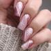 Vatocu Christmas False Nails Short Red Press on Nails Snowflakes Elk Fake Nails Snowman Acrylic Stick on Nails for Women and Girls(24pcs)