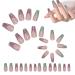 Virtcooy Press on Nails for Women Colorful Irregular Nails Set User Friendly Fake Nails Set Cute Women False Nails for Holiday Dates Birthday Parties