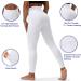 HOTSTUDIO White X-Large Yoga Pants with Pockets | High Waisted Workout Leggings for Women | Tummy Control Athletic Gym Leggings - Buy Online on SooperMarket.com