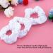 15pcs Strong Hold White Hair Ties & Headbands - Elastic Cotton Ponytail Bands | Hair Accessories for All Styles - Buy Online on SooperMarket.com