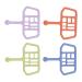 Silicone Baby Teether | Lightweight & Safe Teether for Home Use - International Shipping Available - Buy Online on SooperMarket.com