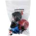 HONBAY 3pcs Rubber Pool Table Billiard Cue Chalk Holders - Mix Color with String - Buy Online on SooperMarket.com