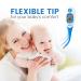 Digital Thermometer for Adults & Kids - Fast & Accurate Fever Reading for Oral, Armpit & Rectal Use - Flexible Tip & Waterproof - Large LCD Display - Ideal for Home Use - Termometro - Buy Online on SooperMarket.com
