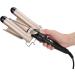 KUIKUI Three Barrel Curling Iron Wand for Effortless S-Shaped Waves - Adjustable Hair Curler Waver Crimper Hair Styling Tool - Buy Online on SooperMarket.com