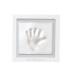 Pearhead Babyprints Clay Keepsake Frame, Newborn Baby Handprint Kit, New Parents Gift, White