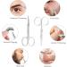 Small Ear Nose Hair Scissors Stainless Steel Eyebrow Scissors for Women DALOMGZL Premium Facial Hair Scissors - Sharp Nail Scissors for Toenails Manicure Pedicure Cuticle Beard(2PCS) - Buy Online on SooperMarket.com