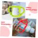 ibasenice 2pcs Silicone Bottle Handle Bottle Handle Milk Bottle Accessories Milk Bottle Handles Silicone Bottle Handle Milk Bottle Grips Feeding Bottle Newborn Feeder 13.00X7.00X6.50CM Assorted Color - Buy Online on SooperMarket.com