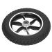 Robust Antislip Alloy Wheelchair Wheel - Textured Tire - Durable Wheel Hub - Bearing Hole - Premium Replacement Wheels Sellers Top Choice