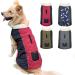 Dog Coat Waterproof Jackets Etechydra Reversible Adjustable Reflective Winter Dog Coat Vest with Warm Fleece Collar Dog Jacket Coat for Small Medium Large Dogs Clothes Red+Black S Small Red