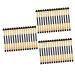 PLAFOPE 45 Pcs Eye Shadow Brush Eye Shadow Applicator Double Ended Eyeshadow Brush Blending Sponge Fiber