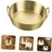 Alipis Amphora Snack Plate Tomato Stainless Steel Round re-usable 13.7x12.2CM Gold - Buy Online on SooperMarket.com