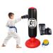Kids Punching Bag for 3-8 Years Kids Boxing Practice Set ,with Air Pump and Boxing Gloves Black