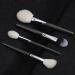 15 Strands White Wool Makeup Brush Set | Copper Tubes | Professional Animal Hair Brushes for Artists - Buy Online on SooperMarket.com