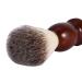 Male Beard Shaving Brush - Nylon Hair & Wooden Handle - Premium Facial Cleansing Tool for Men - Buy Online on SooperMarket.com