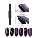 9-Piece Cat Eye Nail Magnet Tool Set for Gel Polish Nail Art | Double-Head Flower Design Pens and Multi-Function Board - Buy Online on SooperMarket.com