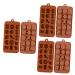 IMIKEYA 3pcs 15 Candy Molds Cooking Molds Silicone Baking Molds Cartoon Animal Mold Chocolate Cookie Silicone Molds Silicone Candy Mold Non-Stick Mold Silicone Bakeware Cake mediumx3pcs Coffeex3pcs
