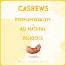 Alcoeats Cheddar Cheese Flavored Cashews - Halal Paleo All Natural Snack - Premium Quality 16 Oz Pack for Adults and Kids - Buy Online on SooperMarket.com