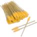 Disposable Eyelash Brushes 50 Pieces Nylon Make-up Brushes Mascara Sticks Eyelashes Eyebrows Disposable Portable Brush (Yellow) - Buy Online on SooperMarket.com