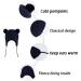 LANGZHEN Toddler Winter Hat Earflap Knit Cap for Baby Boys Girls 6-12 Months - Navy - Buy Online on SooperMarket.com