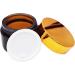 Bakiauli 6-Piece 50ml Amber Glass Cream Cans Empty Cosmetic Containers with Screw Cap for Creams & Lotions - Buy Online on SooperMarket.com