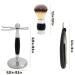 Union Razors SS5 Black Straight Shave Kit - Premium 3-Piece Set with Razor Brush & Wood Handle Stand for a Luxurious Shaving Experience - Buy Online on SooperMarket.com