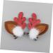 ABOOFAN 4 Pairs Christmas Antler Hair Christmas Hair Barrettes Reindeer Hair Accessory Reindeer Cosplay Clip Hair Clips for Kids Christmas Hair Pin Antlers Flocked Plastic Woman Cute - Buy Online on SooperMarket.com