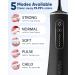 MySmile Water Dental Flosser - Cordless Oral Irrigator with 5 Cleaning Modes | 4 Replaceable Jet Tips | USB Rechargeable | IPX7 Waterproof - Teeth Cleaning Tool with PU Bag - Buy Online on SooperMarket.com