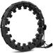 TOMOIN Smart Weighted Hula Hoop for Adults & Kids | 24 Detachable Knots | Non-Falling Design | Weight Loss & Fitness Tool - A-Black - Buy Online on SooperMarket.com