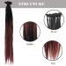 10PC No LIFE 50cm Black to Ginger Red Dreadlock Extensions | Synthetic Dreadlock Accessories for Men & Women | Jamaican Punk Hip-Hop Reggae Hair Wigs - Buy Online on SooperMarket.com