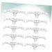 Gogogmee Scale Ruler 10pcs Set Makeup Ruler Eyebrow Stencil Eyebrow Guide Measure Tool Eyebrow Stickers Disposable Makeup Gadgets - Buy Online on SooperMarket.com