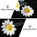 FRCOLOR Daisy Hair Clips 12Pcs - Bridal Floral Bobby Pins for Wedding Beach Party - Buy Online on SooperMarket.com