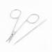 Ruilogod Blackhead Remover Extractor + Eyebrow Scissors Tool Silver Tone