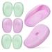 PLAFOPE 4 Pairs Hair Coloring Ear Covers Silicone Hair Coloring Earmuffs Ear Covers for Hair Dryer Hair Dyeing Earmuffs Ear Covers for Swimming Ear Covers for Shower Silicone Ear Covers