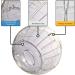 Hamster Inc Hamster ball 7 (18cm) Running exercise ball for Hamsters and Mice Light blue - Buy Online on SooperMarket.com