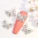 10Pcs Shiny Alloy Butterfly Nail Charms - Metal Rhinestones for Women's DIY Acrylic Nail Decor - Buy Online on SooperMarket.com