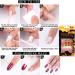 Halloween Press on Nails Medium Length Fake Nails Acrylic Nails Pumpkin Black Flame Cross Head Design Nails Fake Nails Glue for Women and Girls The Most Fashionable Nail Decoration - Buy Online on SooperMarket.com