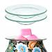 Corleone Replacement Wax Warmer Dish Oil Warmer Dish Round Glass Candle Wamer Bowl Plate Wax Tray for Scented Wax Aroma Therapy Lamp Electric Lamps Tart Warmers Wax Melter Wax Burner (2Pcs)