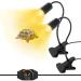 2 pieces turtle heat lamp reptiles terrarium lamp with 240cm cable UV heat spot lamp with clip for aquarium reptiles E27 reptiles heating lamp aquarium animals snake chameleon (no light bulb) black turtles heat lamp