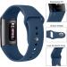 3 Pack Silicone Bands for Fitbit Charge 4 Bands for Women Men  Soft Breathable Sport Replacement Wristbands for Fitbit Charge 4/Charge 3/Charge 3 SE (Black/Navy Blue/Grey  Small) Black/Navy Blue/Grey Small - Buy Online on SooperMarket.com