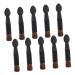 Baluue 10pcs Double Ended Eye Shadow Stick Eyeshadow Sponge Makeup Applicator Beauty Sponges Plastic Black