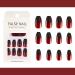 SIUSIO 24Pcs Medium Ombre Coffin Nails - Red Wine Full Cover Press On Nail Art Tips for Women and Girls - Buy Online on SooperMarket.com