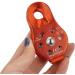 Jadeshay Rieme Disc Wheel - High-Performance 26KN Climbing Roller for 12mm Rope Aluminum Alloy Orange - Buy Online on SooperMarket.com
