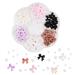 3D Bow Nail Charms 6 Colors Tiny Bow Charm with Pearl Stone Nail Design Colorful Nail Decorations for Jewelry Clothes Shoes DIY Craft