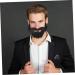 2pcs Fake Beard Party Supplies for Adults Halloween Decor Prom Decor Old Man Stick-on Mustache Fake Beard Costume Halloween - Buy Online on SooperMarket.com